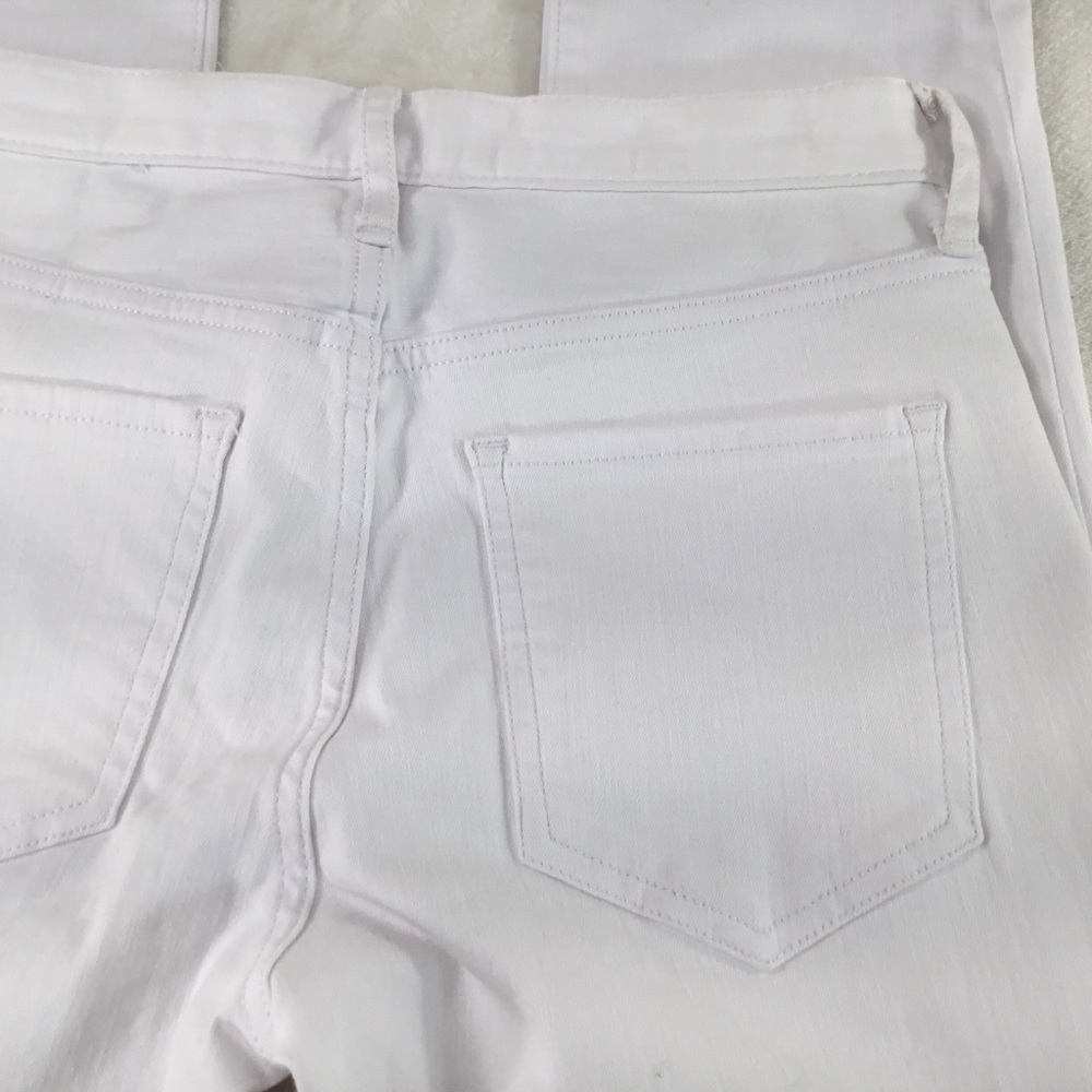 NWT BANANA REPUBLIC WHITE DENIM RAG HEM JEAN 27 - Picture 7 of 12